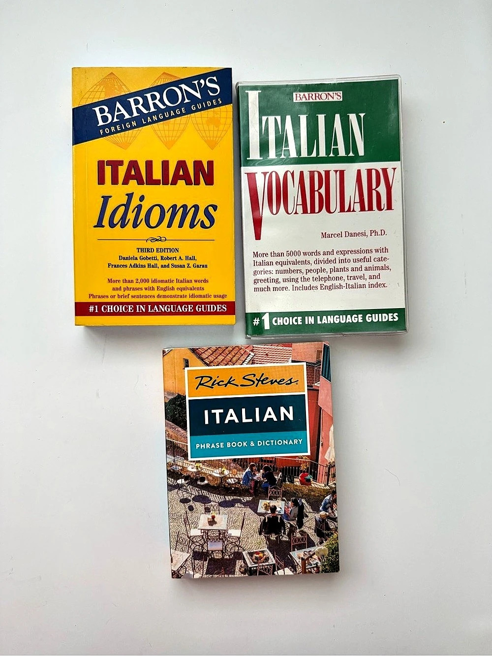 Barron's Italian language study books Set